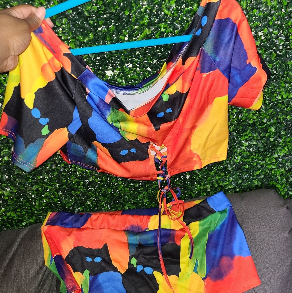 Multicolor Bikini Set